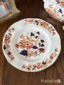 アンティーク雑貨 アンティーク食器 イマリパターンのおしゃれなアンティーク食器、 ENOCH WEDGWOOD（TUNSTALL）LTDのプレート(22.2cm)